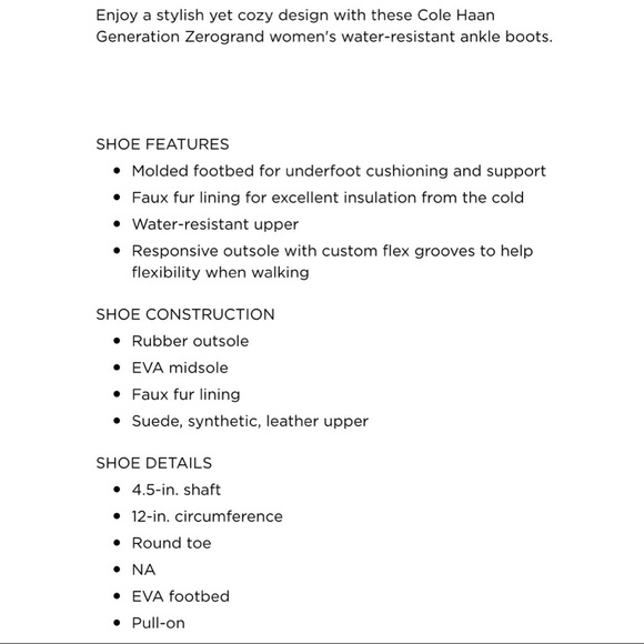 NIB Cole Haan Zerogrand Water Resistant Bootie Birch Beige Suede Leather - Picture 12 of 16